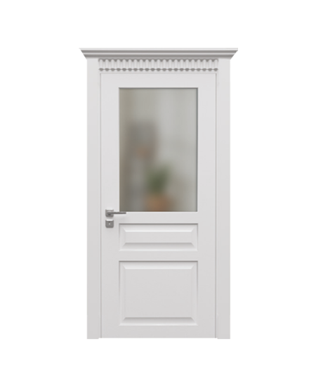 BY-5010B Porte intérieure Laqué Vitrée